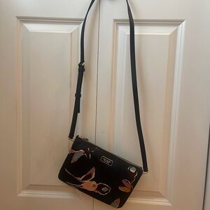 Kate Spade Navy Blue Floral Crossbody Bag